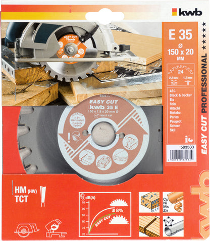 EASY-CUT Kreissägeblätter für Handkreissägen Ø 150 x 20 mm
