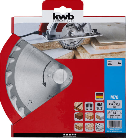 Spanplatten-Kreissägeblätter für Handkreissägen Ø 210 x 30 mm