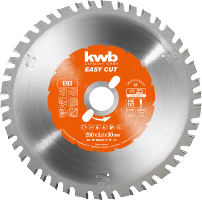 EASY-CUT Kreissägeblätter für Bau- und Tischkreissägen Ø 250 x 30 mm