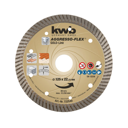 Diamant-Trennscheibe GOLD LINE Turbo D125mm