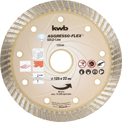 Diamant-Trennscheibe GOLD LINE Turbo D125mm
