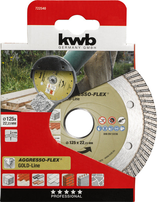 Diamant-Trennscheibe GOLD LINE Turbo D125mm