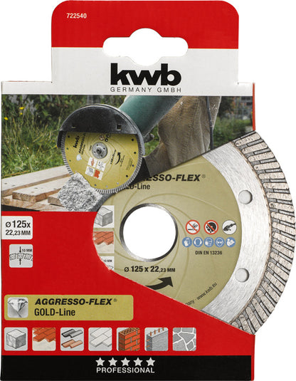 Diamant-Trennscheibe GOLD LINE Turbo D125mm