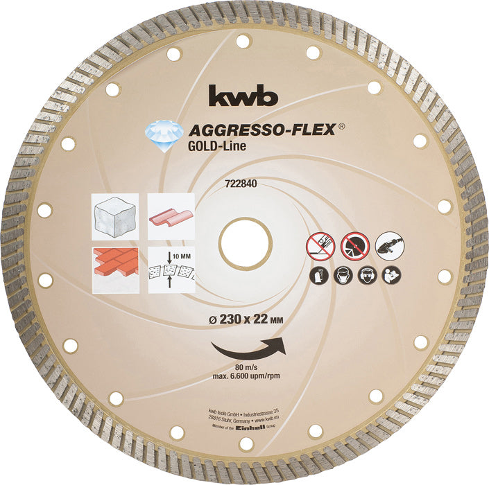 Diamant-Trennscheibe GOLD LINE Turbo D230mm