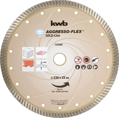 Diamant-Trennscheibe GOLD LINE Turbo D230mm