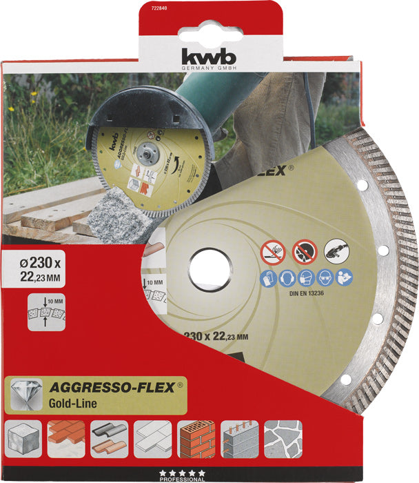 Diamant-Trennscheibe GOLD LINE Turbo D230mm