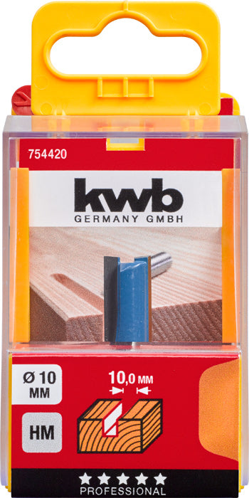 Nutfräser HM, Ø 10 mm