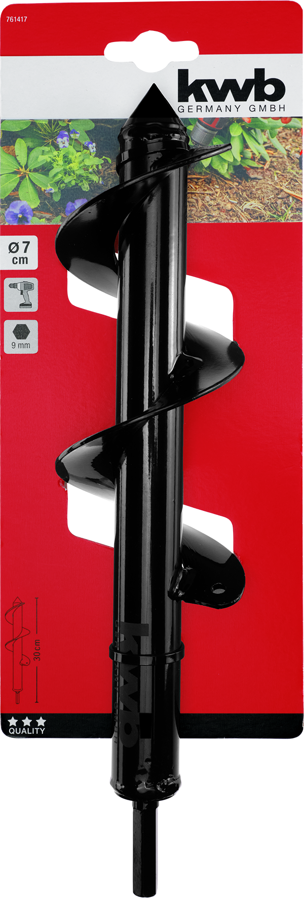Erdbohrer 7 cm x 30 cm SB