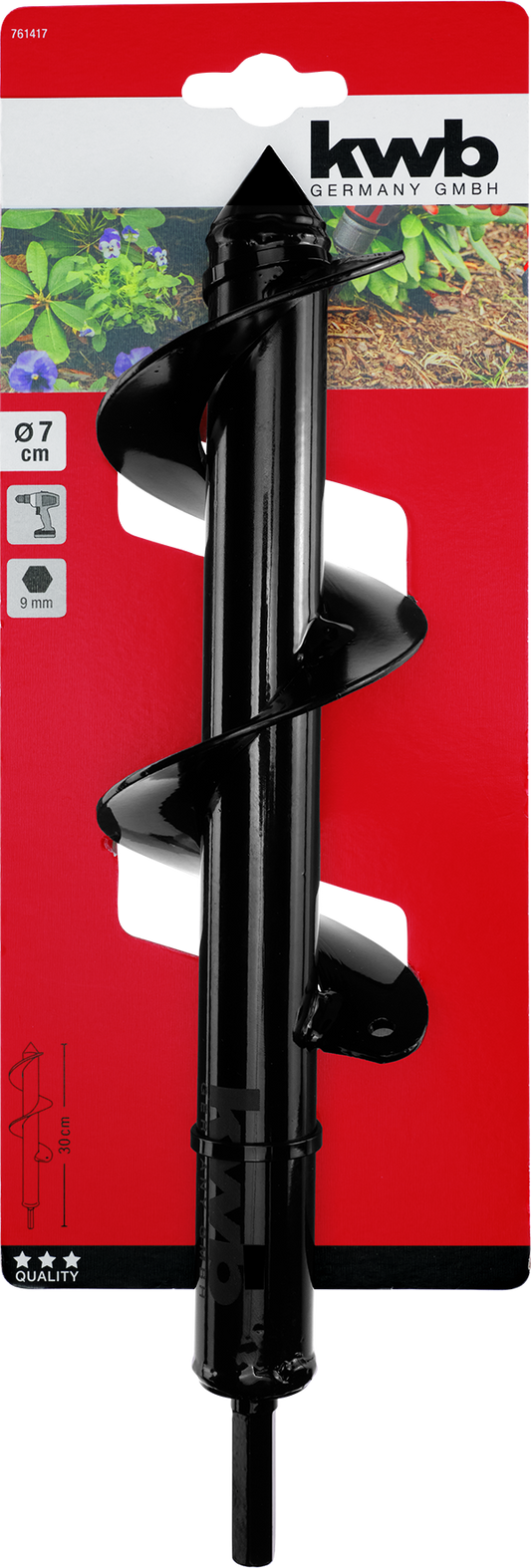 Erdbohrer 7 cm x 30 cm SB