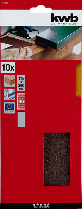 Schleifstreifen 115 x 280 mm, K 40