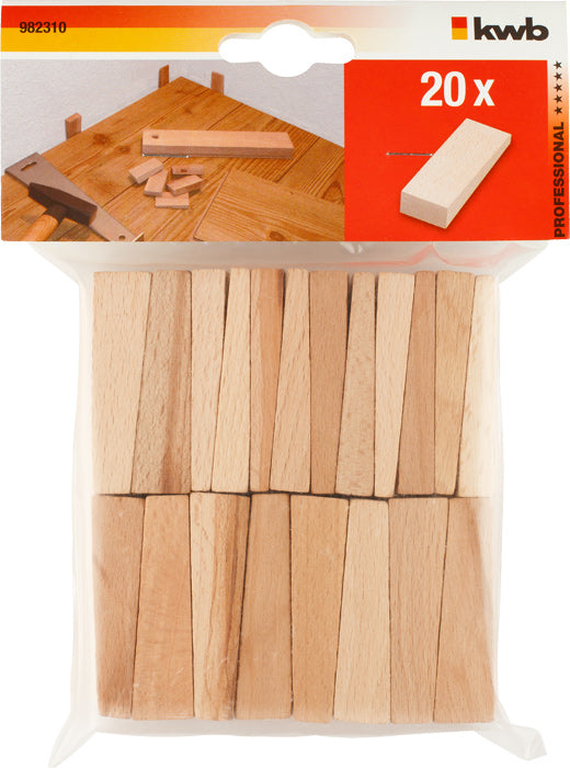 Buchenholzkeile, 20 Stck.
