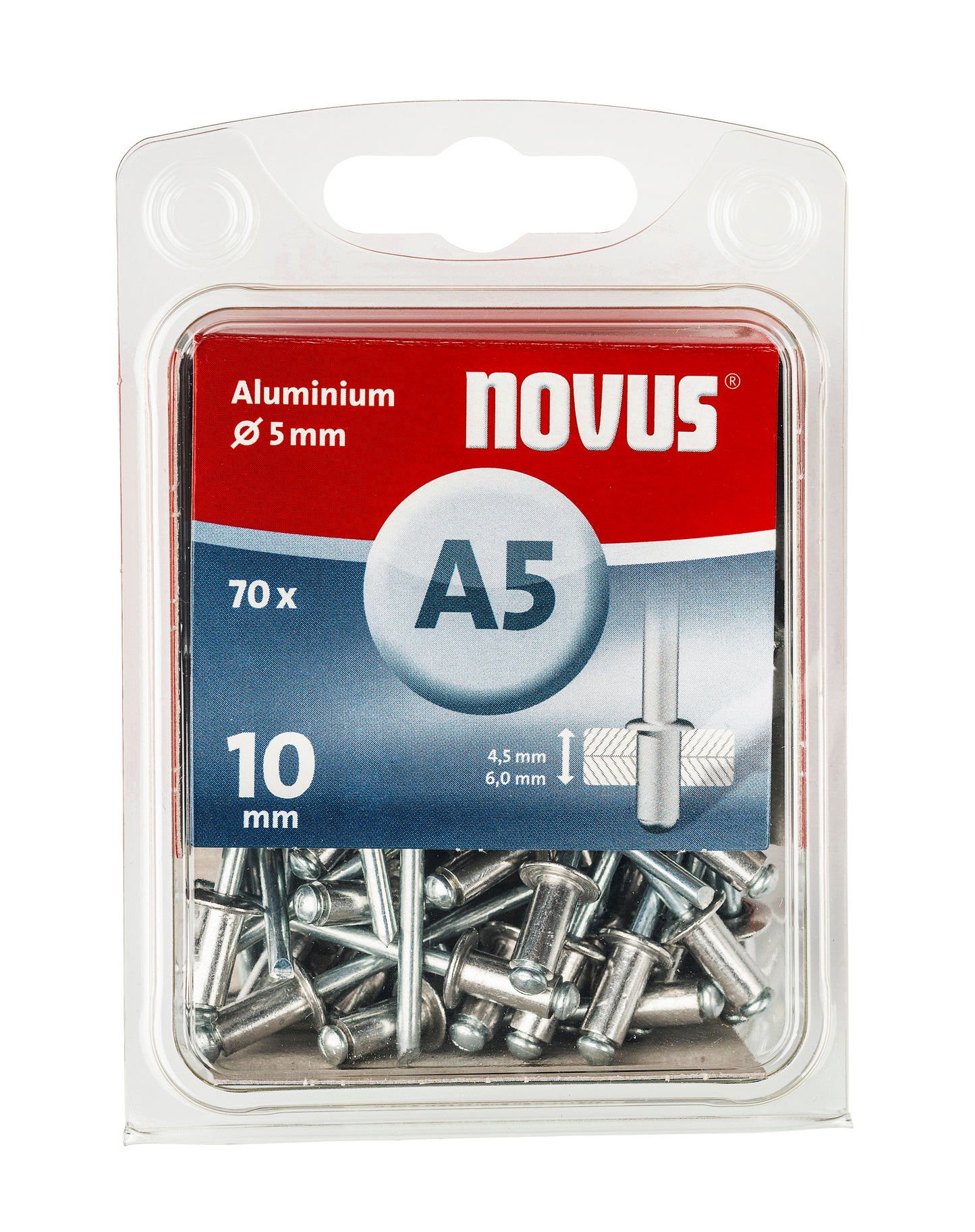 Blindniete Aluminium Ø5 | 10mm | 70stück