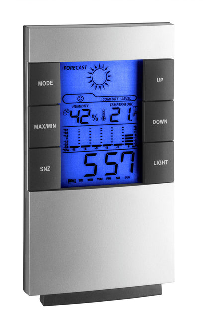 TFA Dostmann Digitale Wetterstation 35.1087 silber ohne Batterie