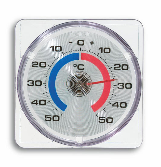 TFA Dostmann Analoges Fensterthermometer 14.6001 transparent 75 x 75 mm, 35 g