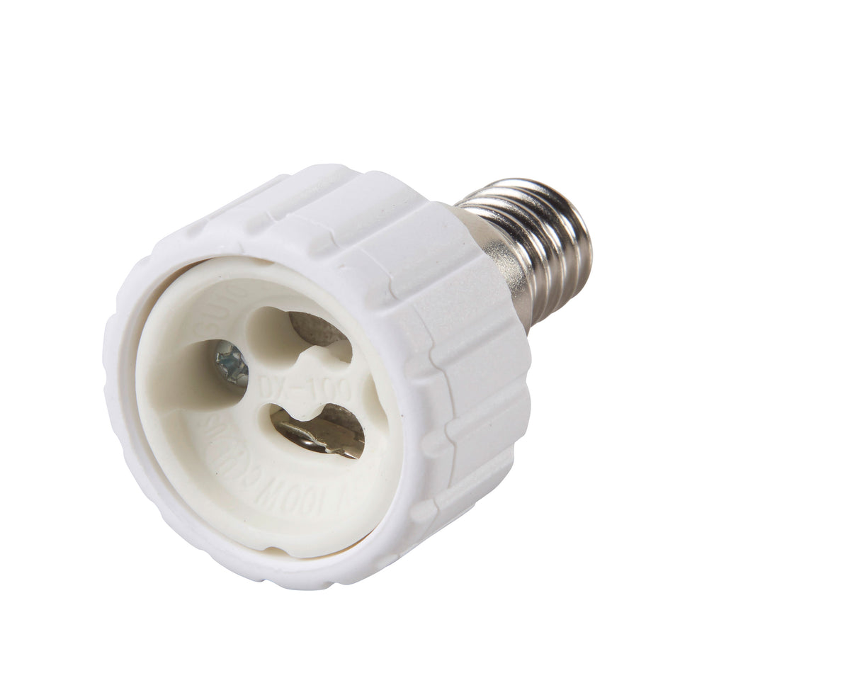 Adapterfassung 1 Stk. E14 auf GU10 230V/50Hz fuer Lampen max.50 W