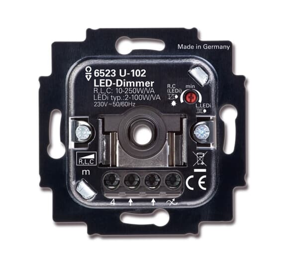 Busch-Jaeger LED-Drehdimmer-Einsatz 2&250VA 6523U-102