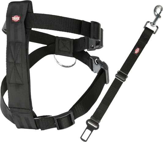 Trixie Auto-Geschirr M (50-70cm) | schwarz