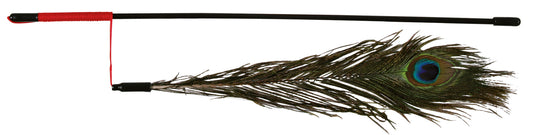 Spielangel Pfauenfeder, Kunststoff, 47 cm