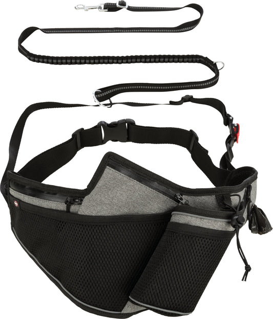 Trixie Jogginggurt mit Leine | Gurt: 70–130 cm