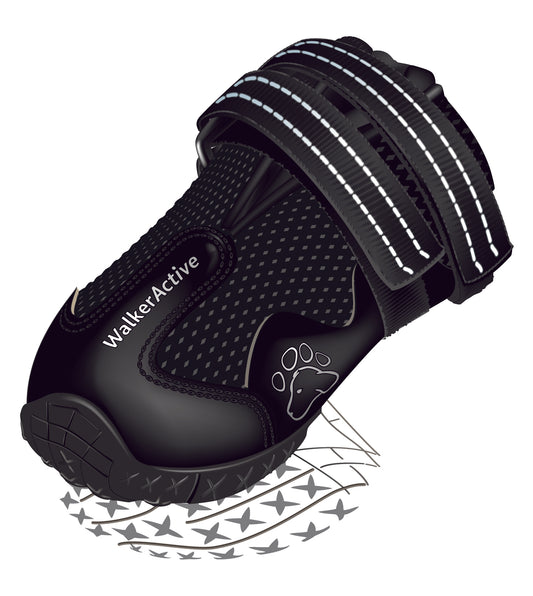 Pfotenschutz Walker Active, M, 2 St., schwarz