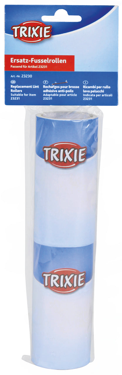 Trixie Ersatzrollen für Fusselroller | 2 Rollen [je 60 Blatt]