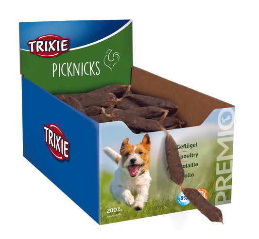 PREMIO Picknicks, Würstchenkette, Geflügel, 8 cm, 8 g