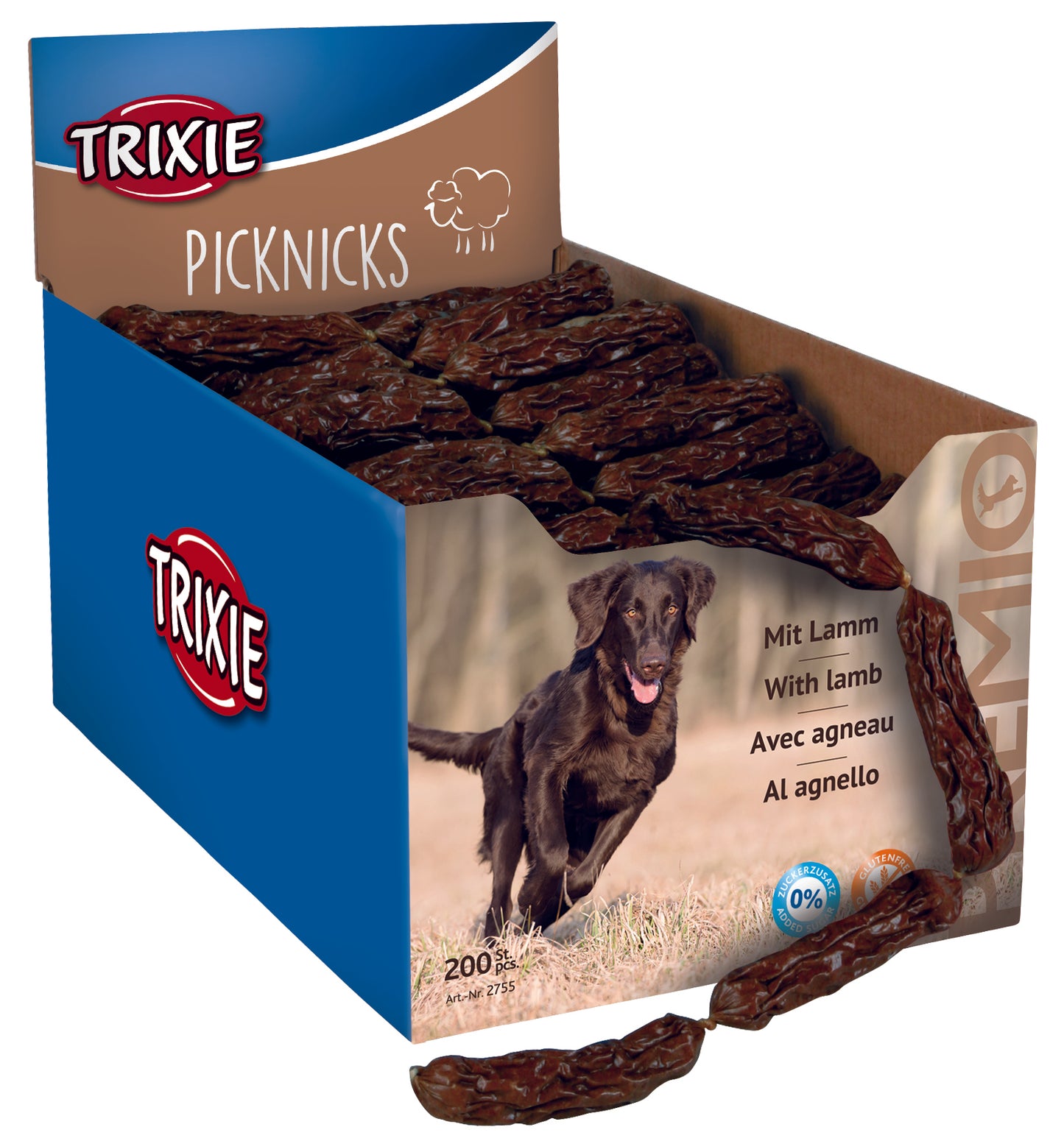 PREMIO Picknicks, Würstchenkette, Lamm, 8 cm, 8 g
