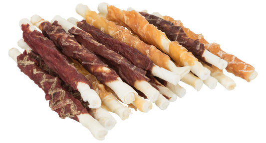 Trixie Snackbar | Roll Mix mit Huhn, Lamm, Rind 10cm (12 St./250g)