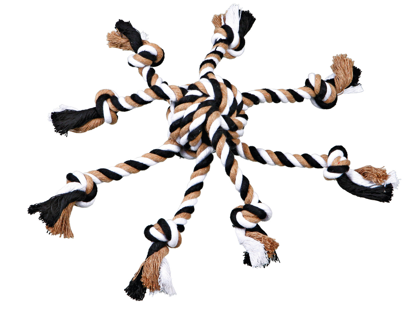 Tau-Spielzeug mit eingeflochtenem Ball, ø 7 cm