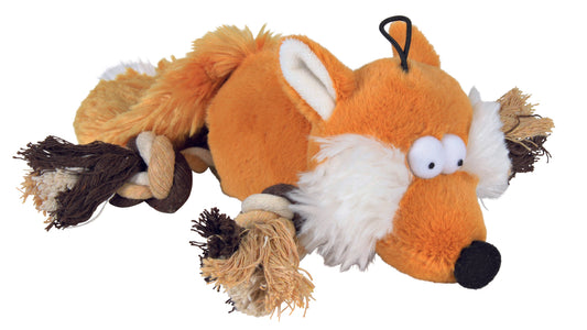 Trixie Hundespielzeug "Fuchs" mit Tau 34cm