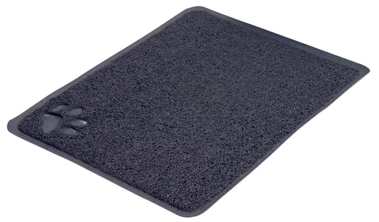 Vorleger für Katzentoiletten, PVC, 37 × 45 cm, anthrazit