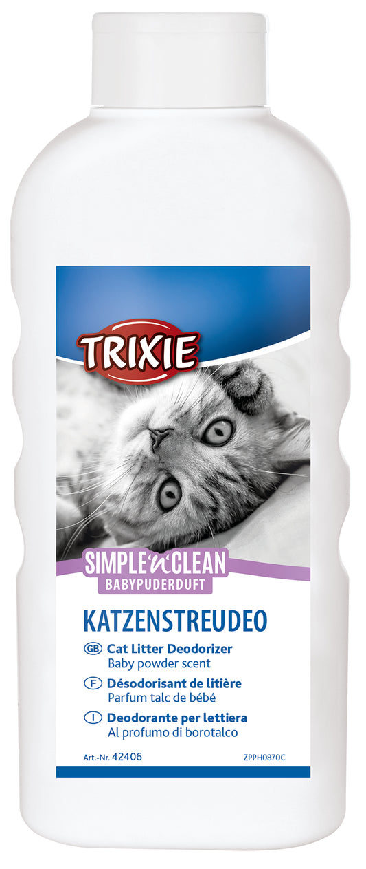 Simple'n'Clean Katzenstreudeo, Babypuderduft, 750 g