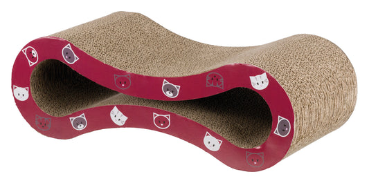 Trixie Kratzwelle Mimi aus Pappe 48 × 16 × 22 cm | weinrot
