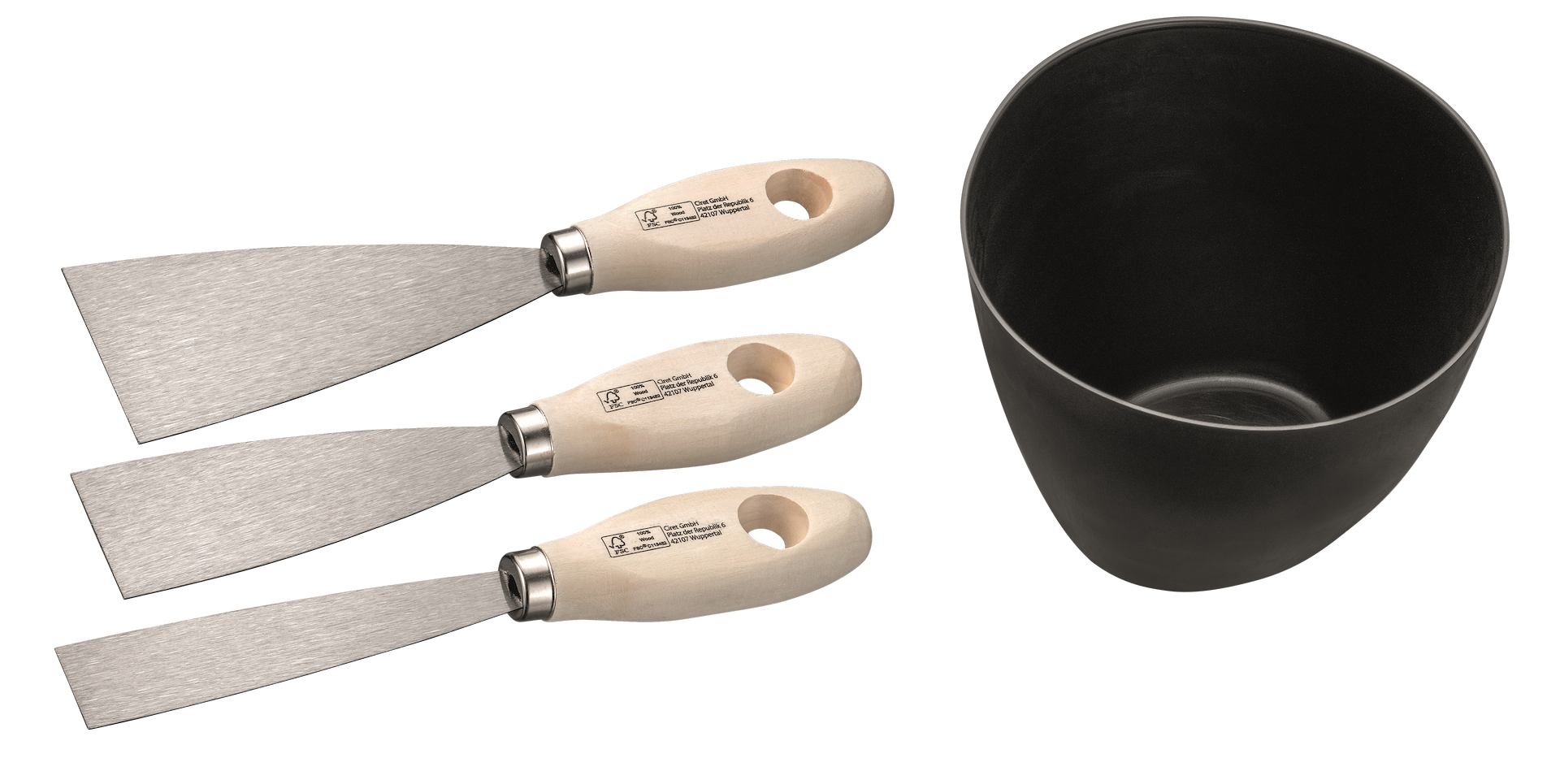 Gipser-Set 4-teilig 25/40/60 mm