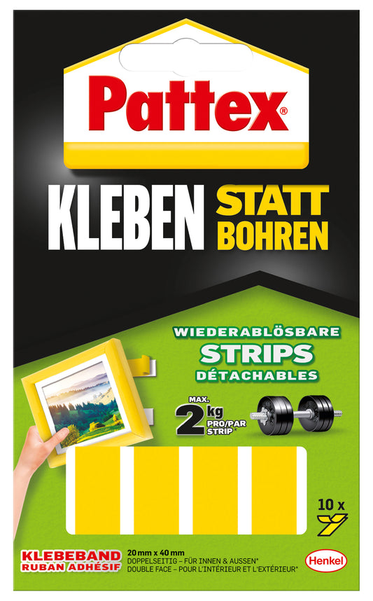 Pattex Klebe-Strips | 10 Stück