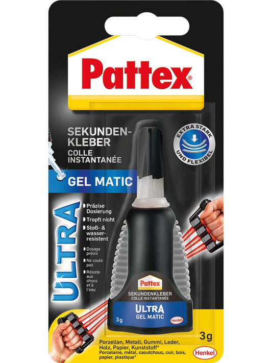 Pattex Sekundenkleber Ultra Gel Matic 3g