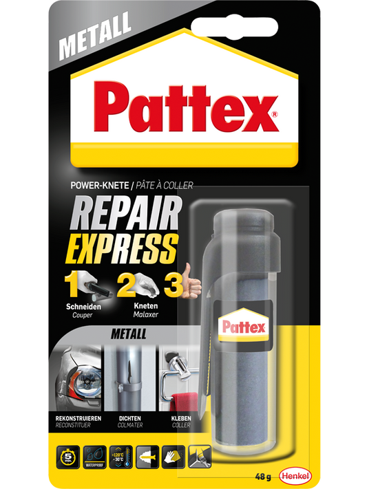 Pattex Repair Express Power Knete für Metall | 48g