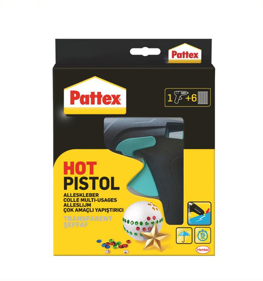Pattex Hot Pistol Starter-Set | 1 Pistole und 6 Sticks