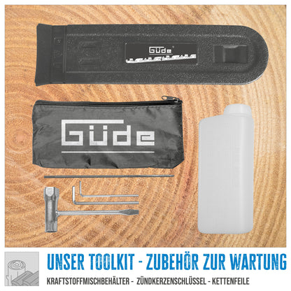 Güde Benzin Kettensäge Motorsäge KS 500-62 | 3,9 PS | 50 cm Schwert