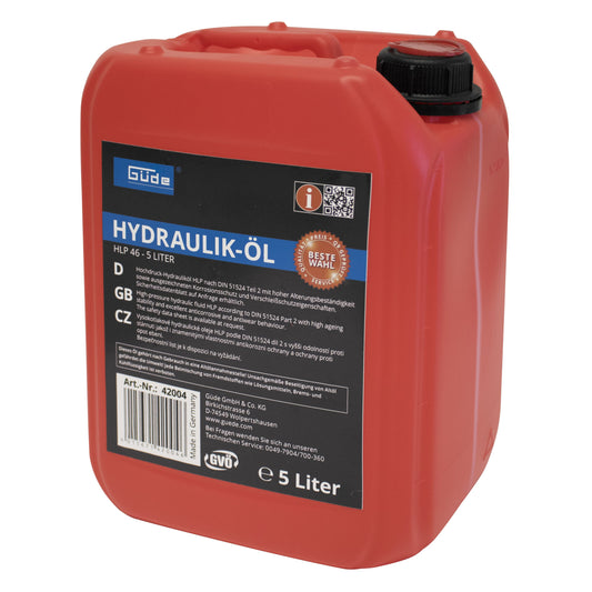 Güde Hydraulik-Öl [HLP 46] 5-Liter für Holzspalter / Rangierwagenheber