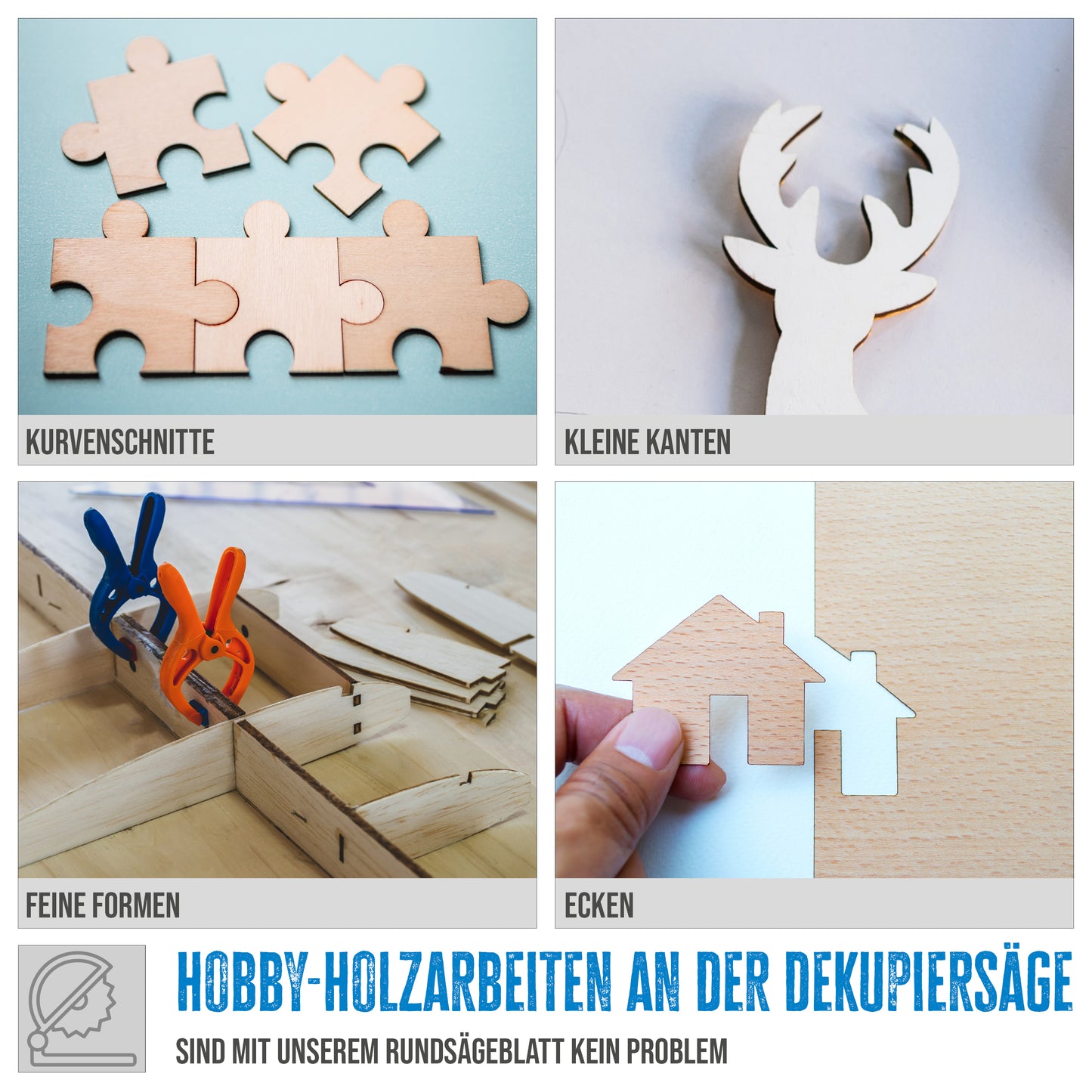 Sägeblatt für Dekupiersägen