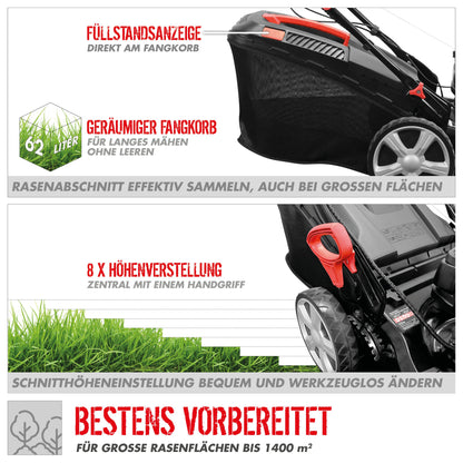 Güde Rasenmäher "ECO WHEELER" 464.4 R LI-ES | 46 cm (3,1 PS)