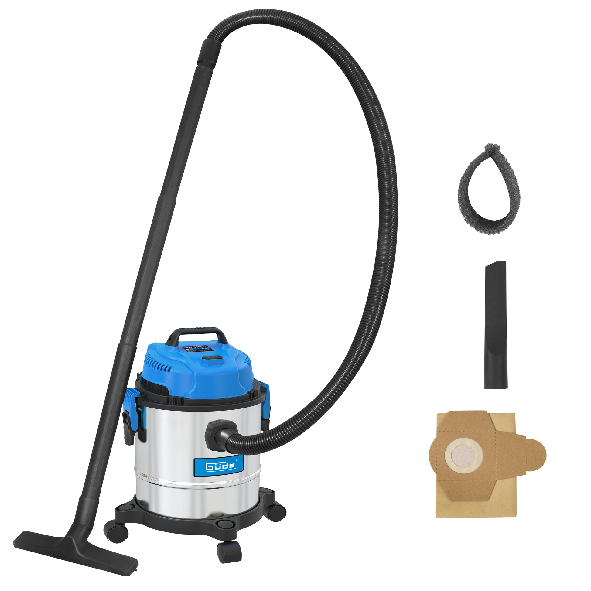 Güde Nass-Trockensauger GNTS 12L | 1200W, Edelstahlbehälter