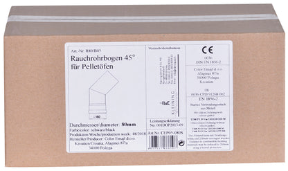 Rauchrohrbogen für Pelletöfen