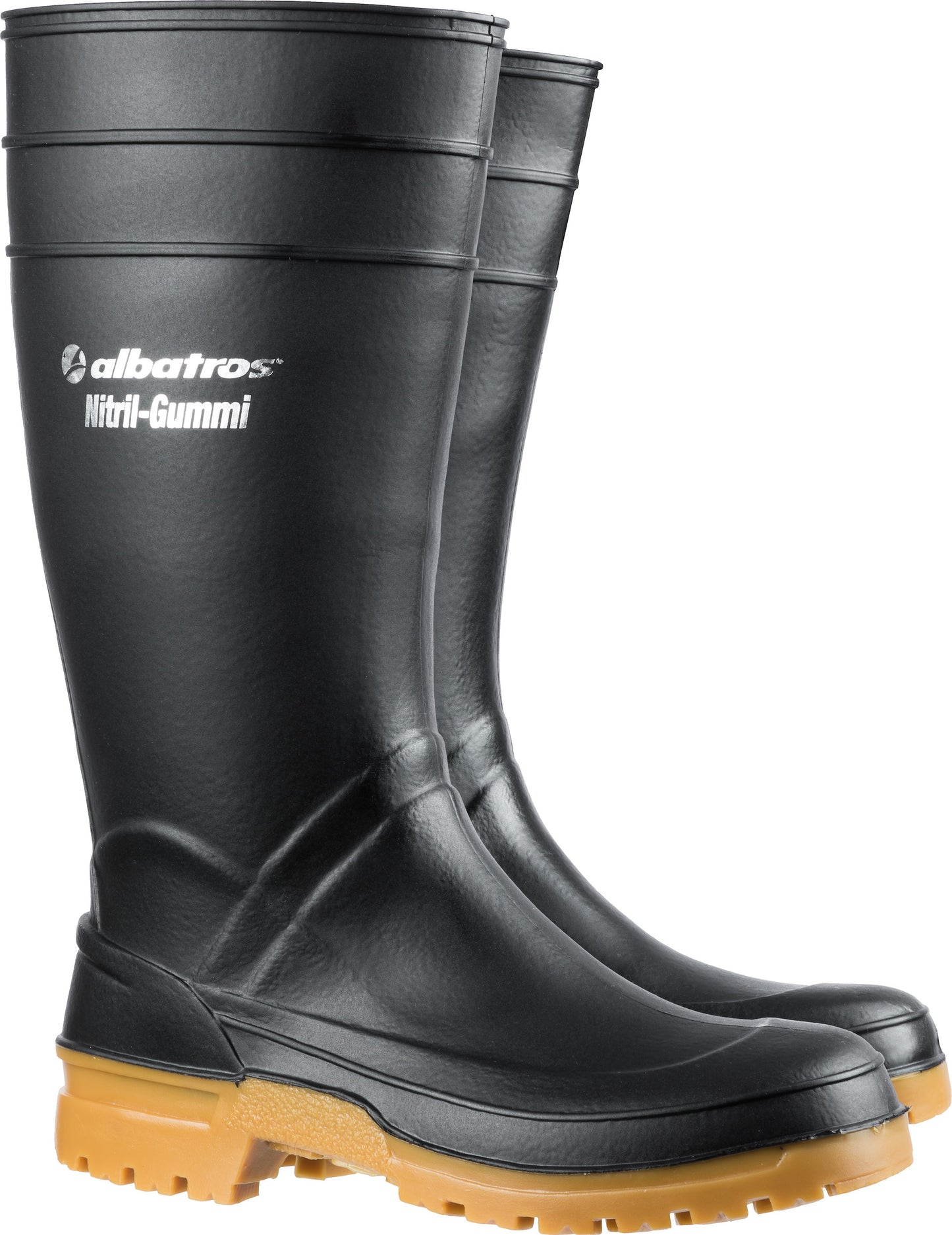 ALBATROS Nitrilgummistiefel | Schwarz Gr. 43