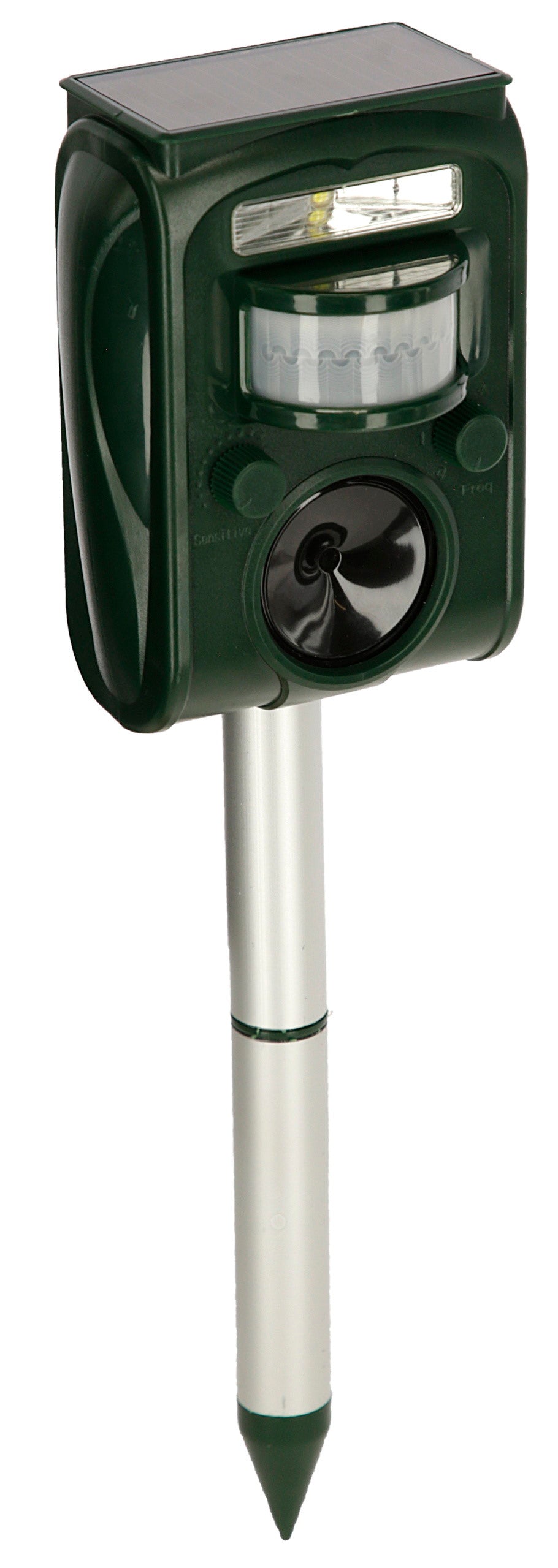 CIT Ultraschall-Tiervertreiber „SonicFlash“ mit Solarpanel | zuverlässige Wild- & Vogelabwehr