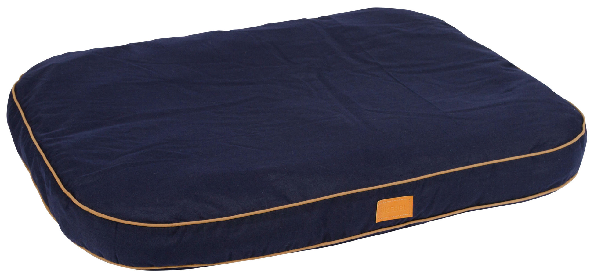 Liegekissen Jerome, navy-cognac, 100x70x11cm