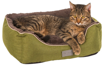 Kuschelbett Samuel, grün/grau, 60x50x17cm