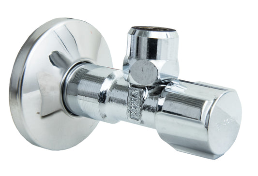 Schell Eckventil 1/2" mit Rosette chrom