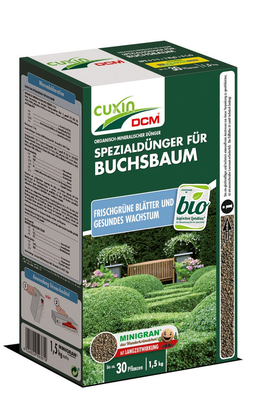 CUXIN DCM BuchsbaumDünger1,5kg Buchsbaum, Minigran 1,5 kg
